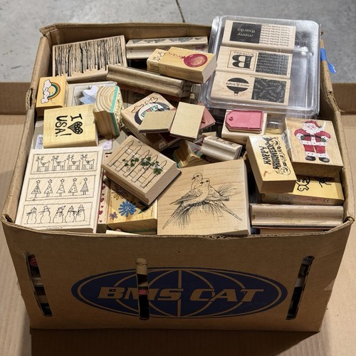 215 rubber stamp lot stampin - rubber,