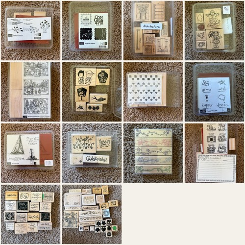 Stampin retired wood mount - stampin, up